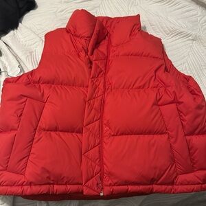 Beautiful brand new without tags red down vest